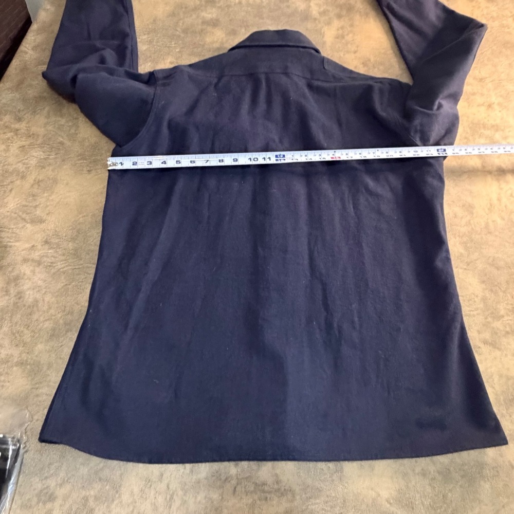 Eddie Bauer Chamois Shirt Mens L Black Elbow Patch Padded Sportsman Shooting - Picture 6 of 9